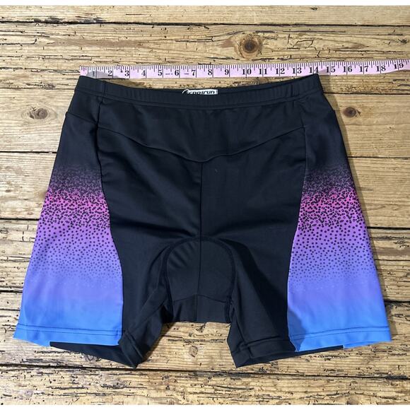 Coolrun Women’s Size XL Multicolored Padded Biker Shorts NWT - Picture 3 of 8